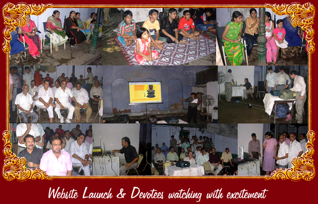 Website Launch & Devotees watching with excitement